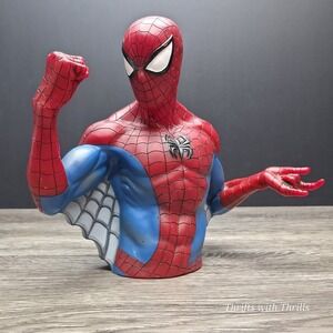 2006 Marvel Spider Man Bank - 7" Tall Spidie Bank